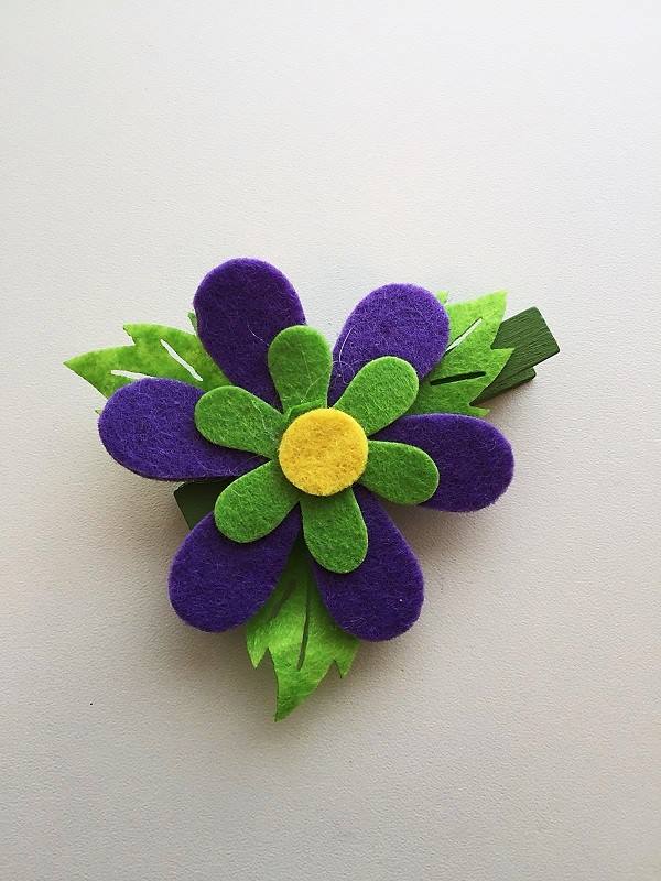 MOLLETTA FIORE PANNO VIOLA